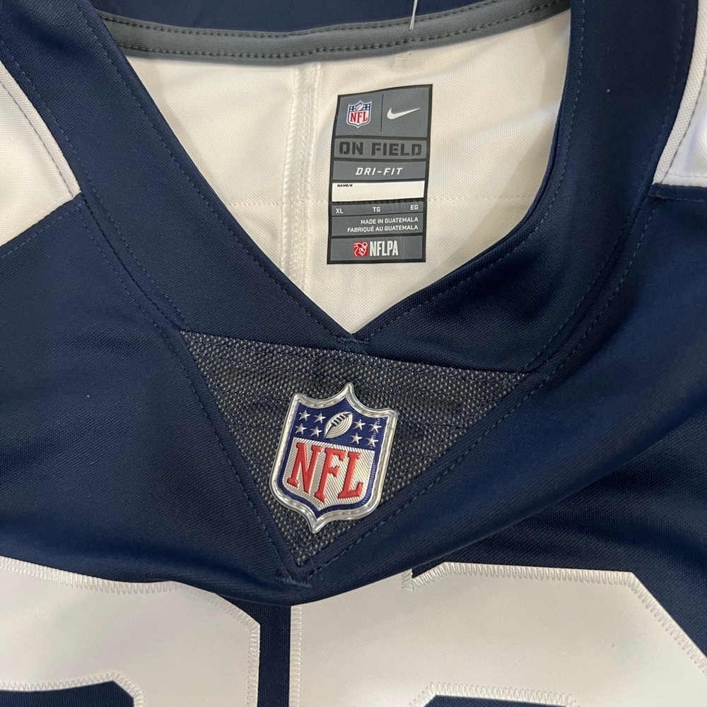 NFL Blue and White Boxy Fitted Jersey - Picture 10 of 16